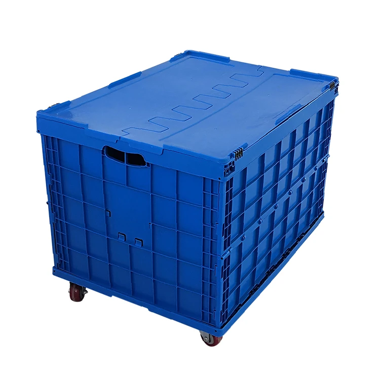 Heavy Duty Food Grade Collapsible Plastic Crate Transport Recyclable Plastics Storage Boxes