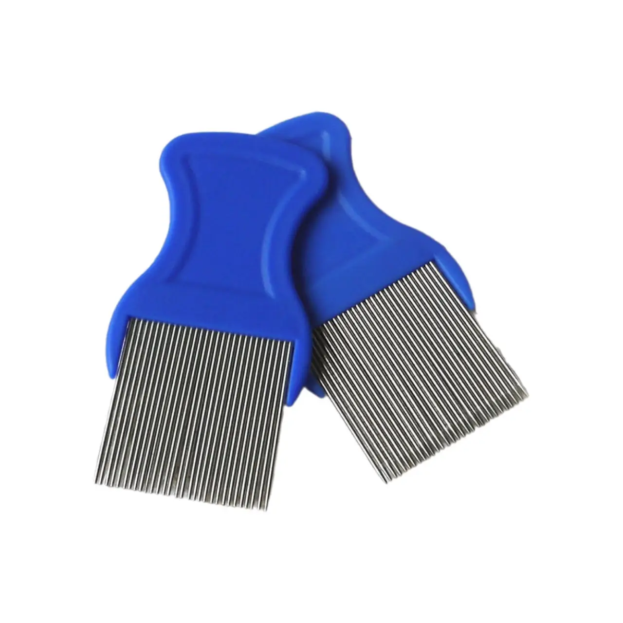 China Wholesale Promotion Plastic Handle Stainless steel Anti Nit Flea Tick Lice Cleaning Removing Comb