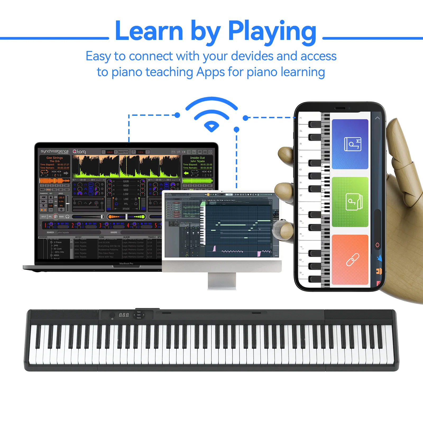 Portable Folding Digital Piano Keyboard Digital Piano 88 Keys