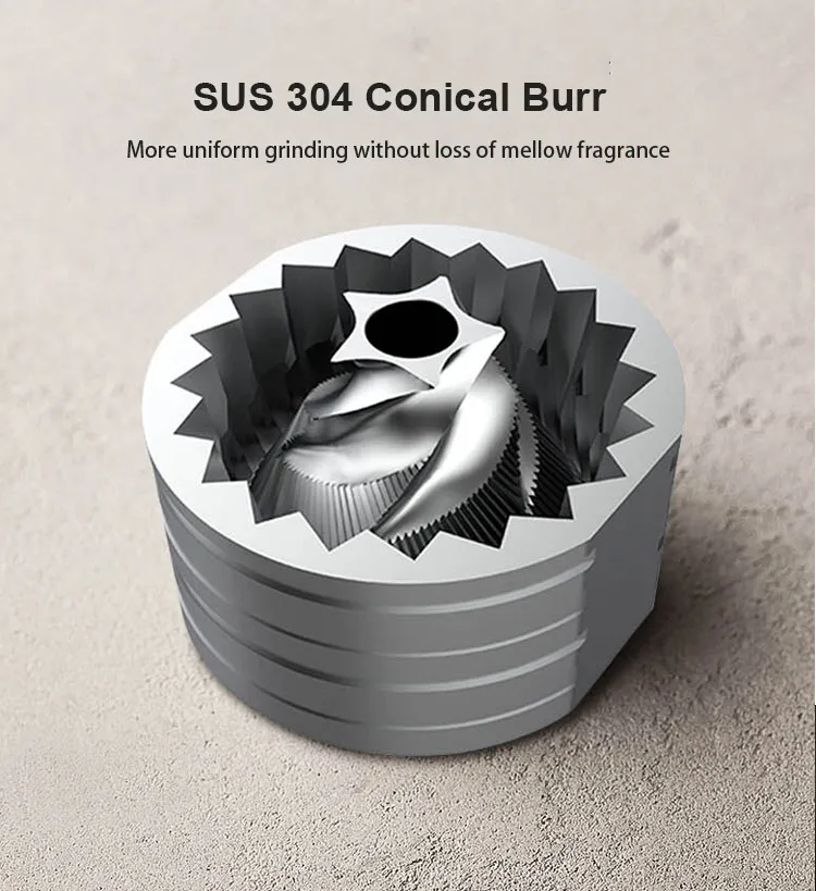 Amazon hot selling USB rechargeable stainless steel core electric coffee grinder with cable