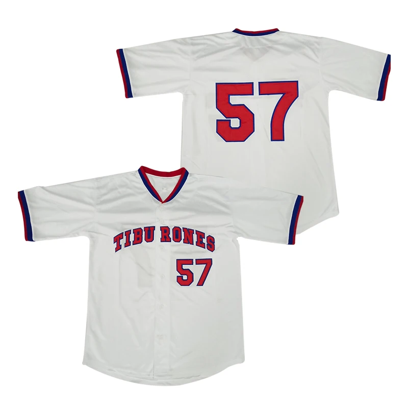 Wholesale White Venezuela Tiburones Sharks 57 Baseball Jersey S-3XL