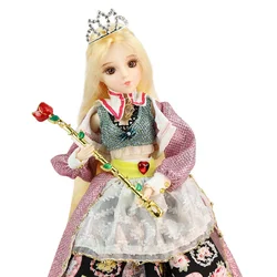 Kids Playing BJD Dolls 30cm 18 Ball Jointed Body DIY Custom Doris Doll For DBS Dream Fairy