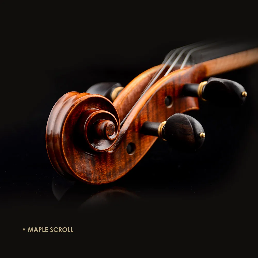 Wholesale 4/4 V08B Violins for Beginners and Students Spruce Face With Maple Back/Side Best Gift String Bow