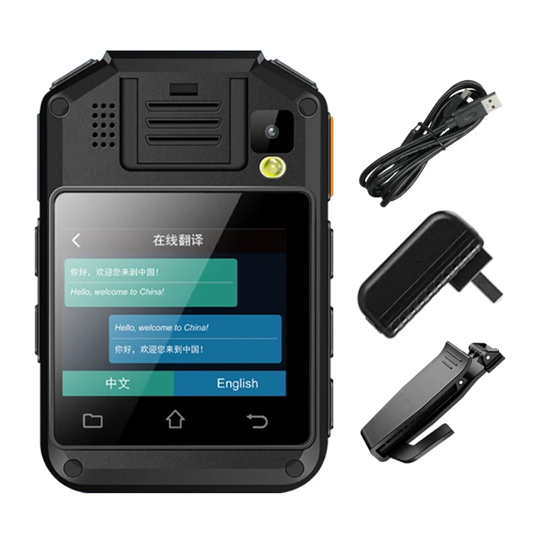 4G Action Body Worn Camera with IR Night Vision IP67 Waterproof Portable Camera Security Law Enforcement GPS Body Camera