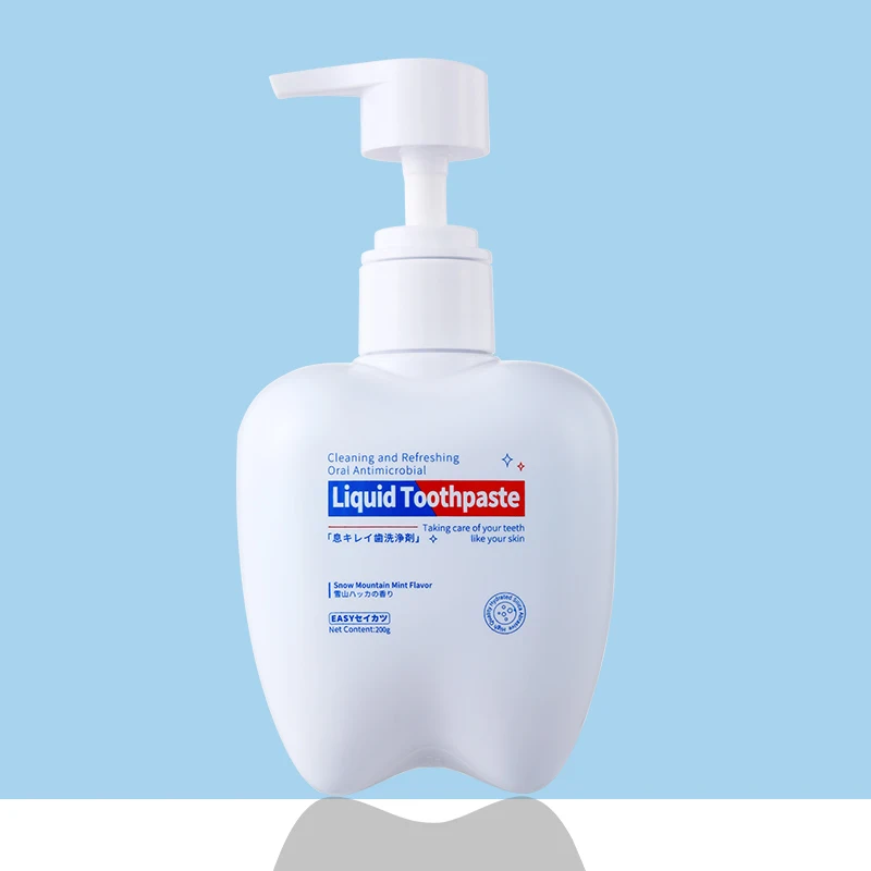 Best Selling Wholesale Private Label Cleaning And Refreshing Oral Antimicrobial Liquid Toothpaste In Bottles 200g