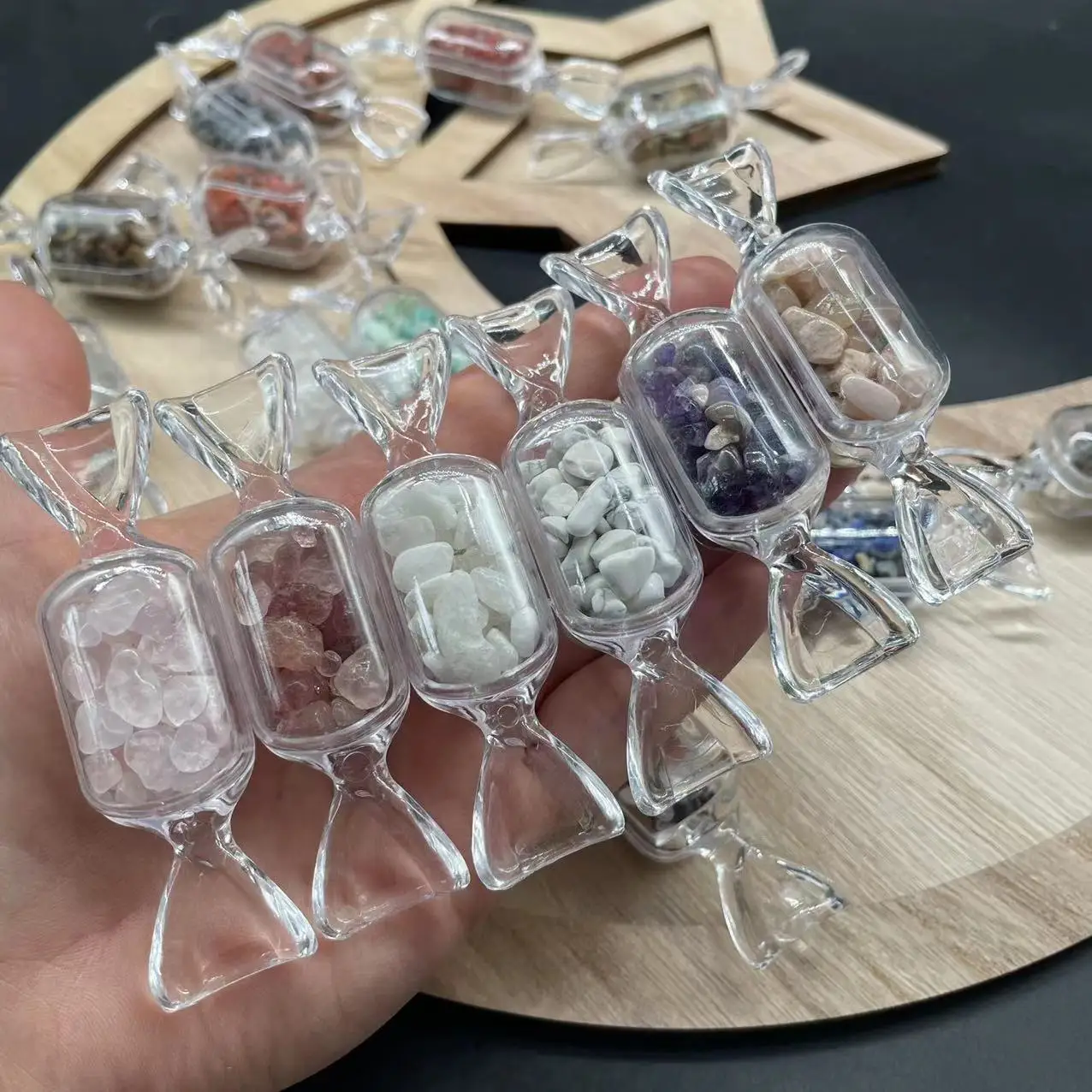 Bulk High Quality Natural Crystals Tumble Stone Healing Stones Colorful Crystal Chips Candy For Gifts