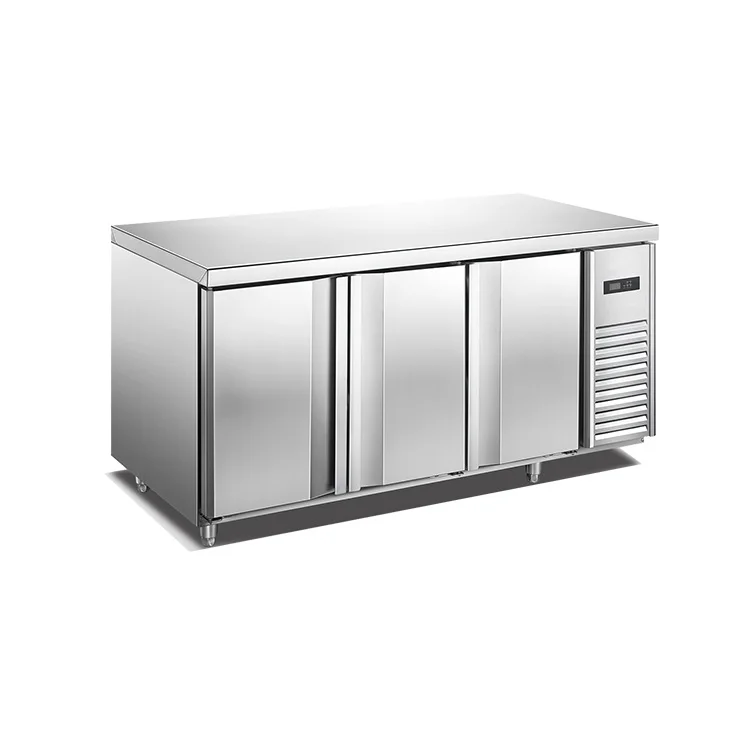High Quality 3 Door Stainless Steel Refrigerator Commercial Freezer
