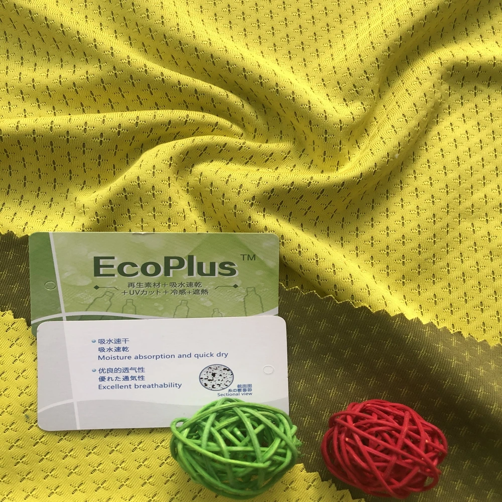 Cross Mesh 2022 Hot Sale Knitted Quick Dry Breathable Nylon Polyester Blended Jersey Knit Fabric