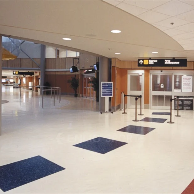 Enlio Waterproof Homogeneous Pvc Floor Roll  Vinyl Pvc Sponge Flooring Roll Plastic Hospital Floor