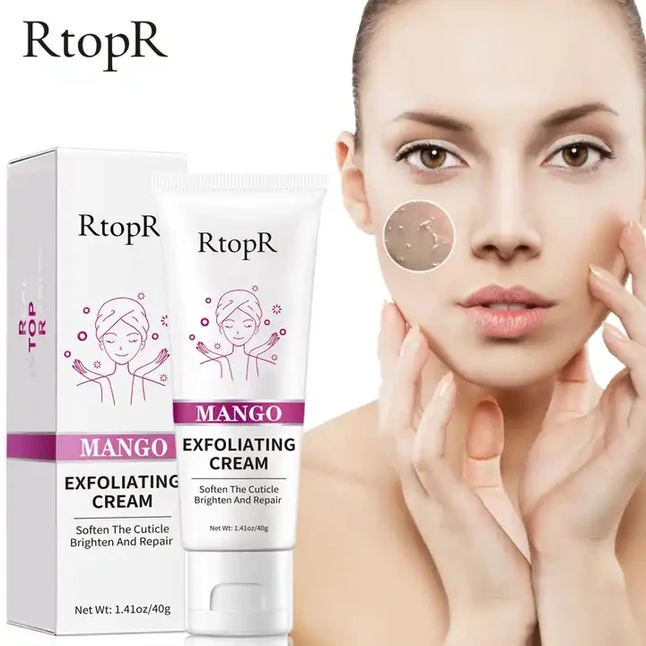 RtopR Facial Exfoliating Gel Cream Whitening Moisturizing Facial Scrub Clear Acne Blackhead Facial Scrub HH