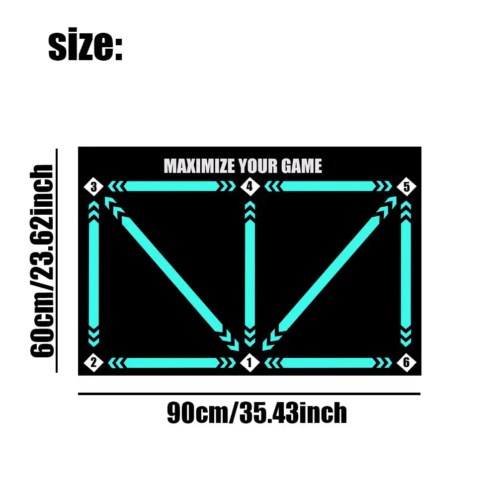 FDFIT Durable Non-slip Training Mat - Foldable Football/Soccer Training Mat for Kids and Teens - Customizable