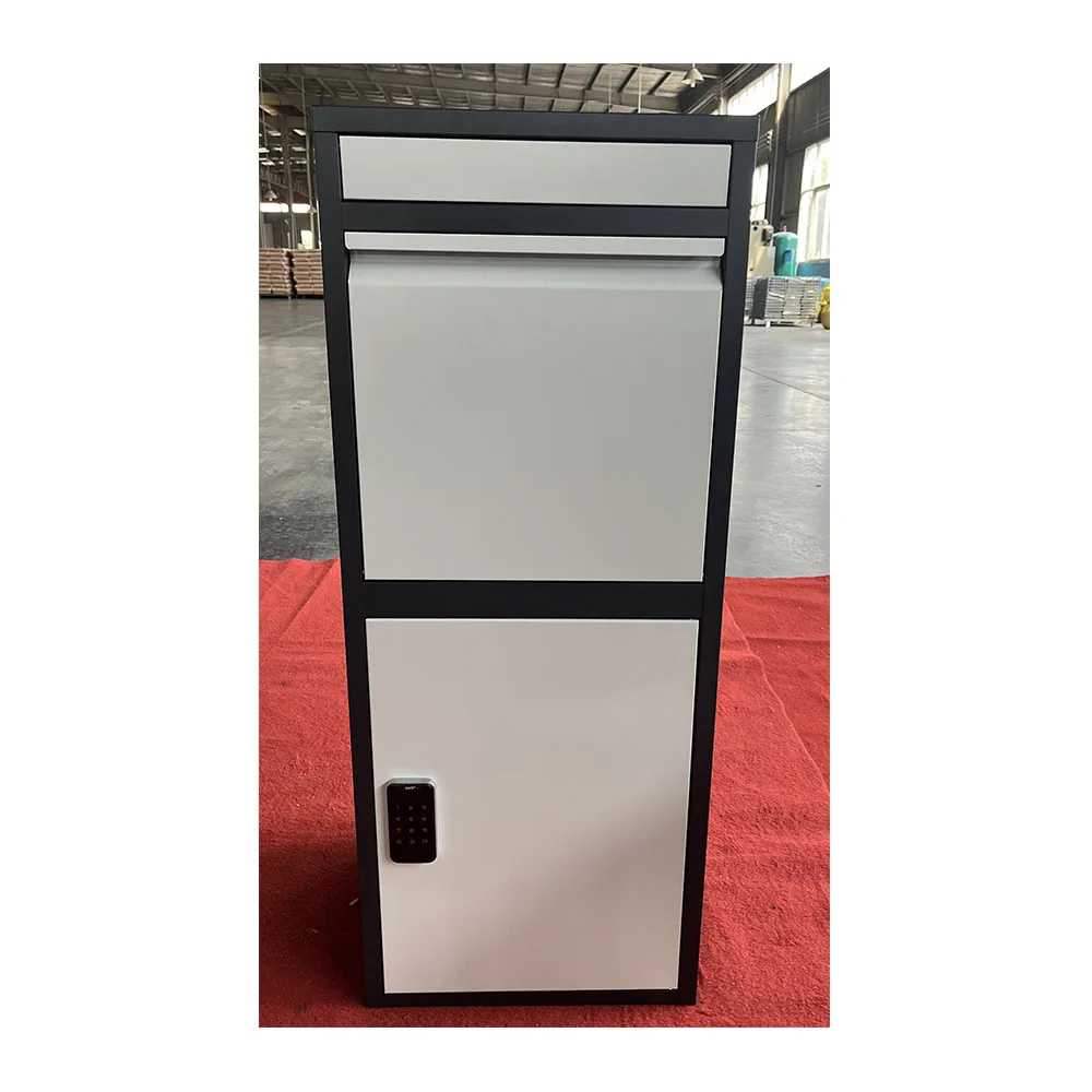 FAS-158  phone controlled smart lock Letter Parcel Drop Box Outdoor galvanized Steel  Mailbox delivery parcel Box