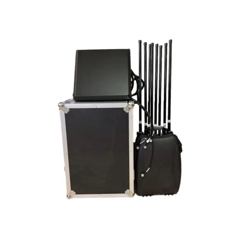 8-channel  defense portable backpack 433M 700-1000M 1.2G 2.4G 5.8Gdrone signal interference equipment drone FPV defense system