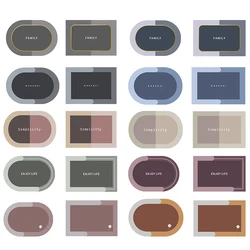 Super Water absorbent fast drying soft diatomite rug mat bathroom door mat