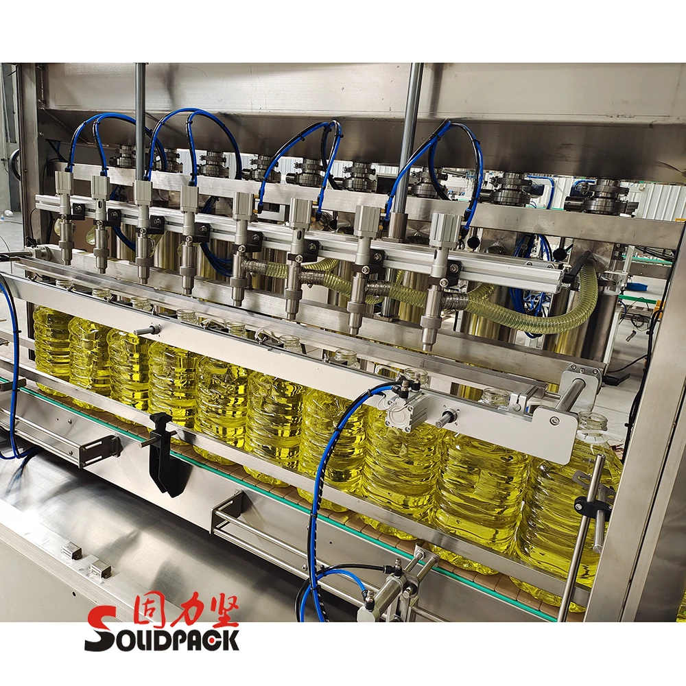Solidpack  filling capping machine oil 1L bottle edible oil packing machine automatic