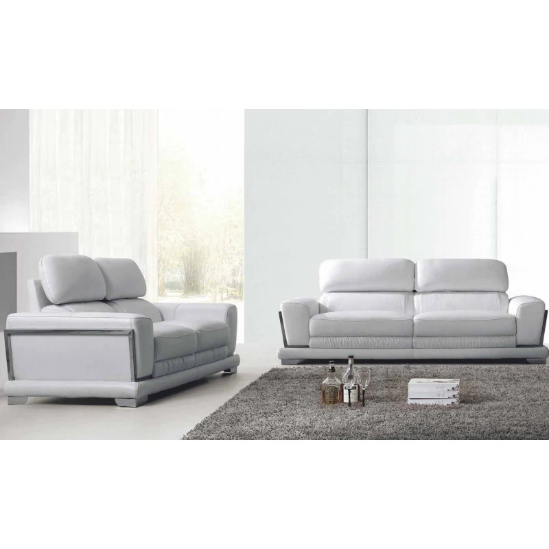 Italian Modern Villa Sectional Luxury Sofa Set Furniture Lounge Couch Living Room Large 3 2 1 Seater Modular Leather Sofa