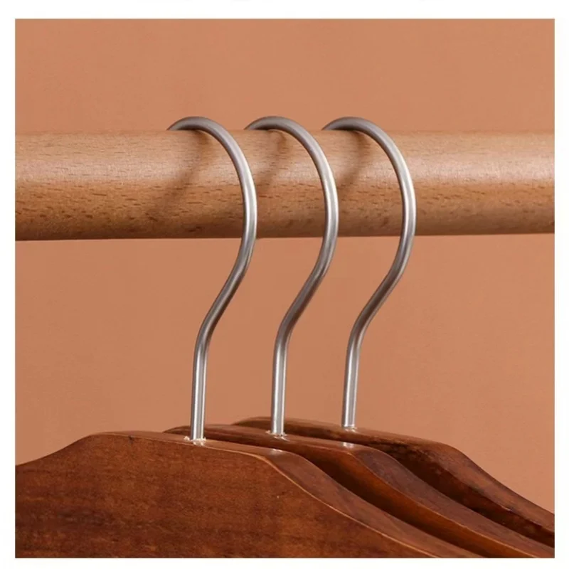 Solid Wood Pants Rack Foldable Metal Frame Multi-Layer Household Dedicated Clothes Hanging Flocking Hanging Pants