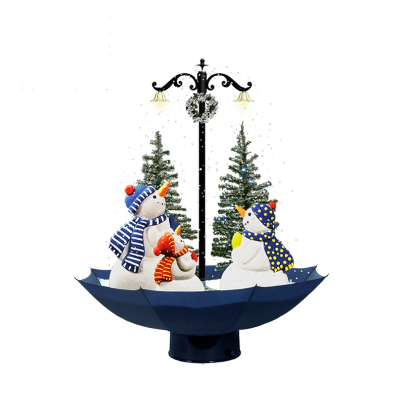 Kerstboom Рождество let it Снег Рождественская елка с падающим снегом и прослушивания музыки