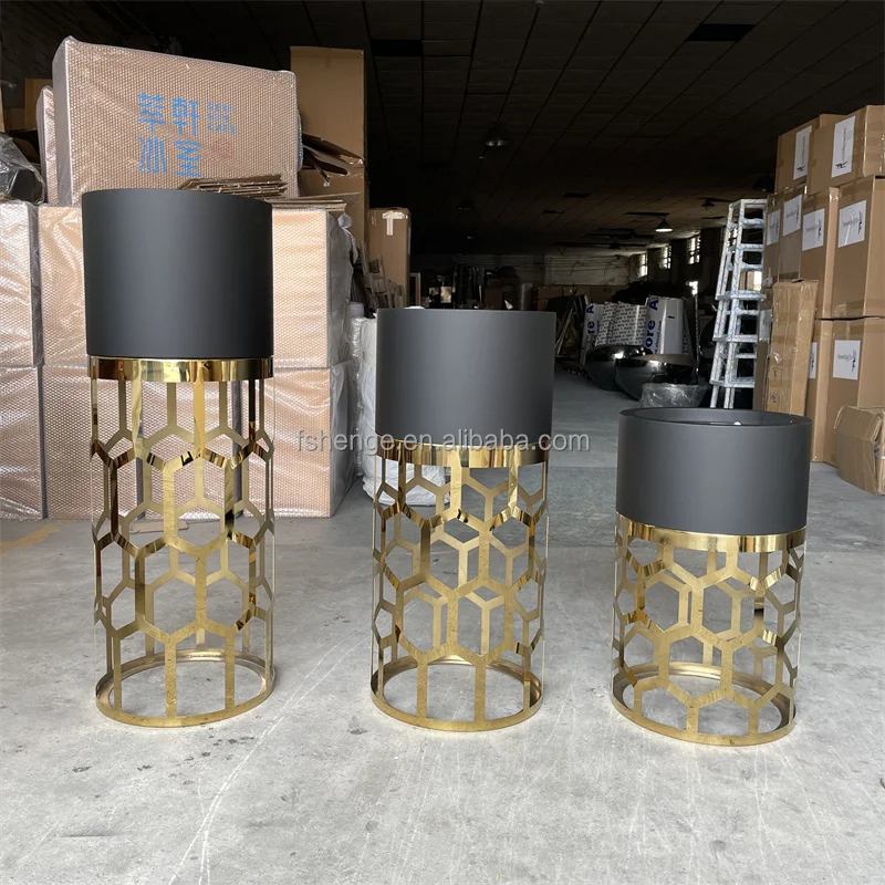 Outdoor Big Cylindrical 316 Stainless Steel Planter Flower Pot