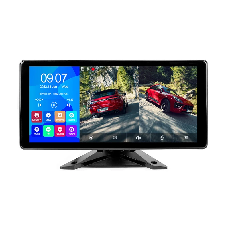 9V-36V 4 Channel Car Monitor Bus Truck Waterproof Black Box Night Vision AHD Camera and 4K Car Monitor