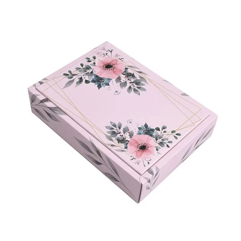 Eucalyptus Globulus Pattern Box with Ribbon for Tea Soap Moon Cake Packaging Gift Paper Box