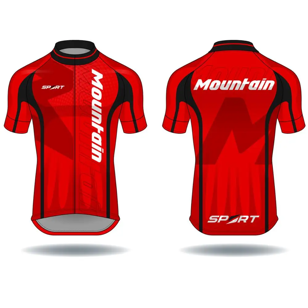 Custom Bike Clothing Bicycle Riding Top Quick Dry Polyester Cycling Jersey Men