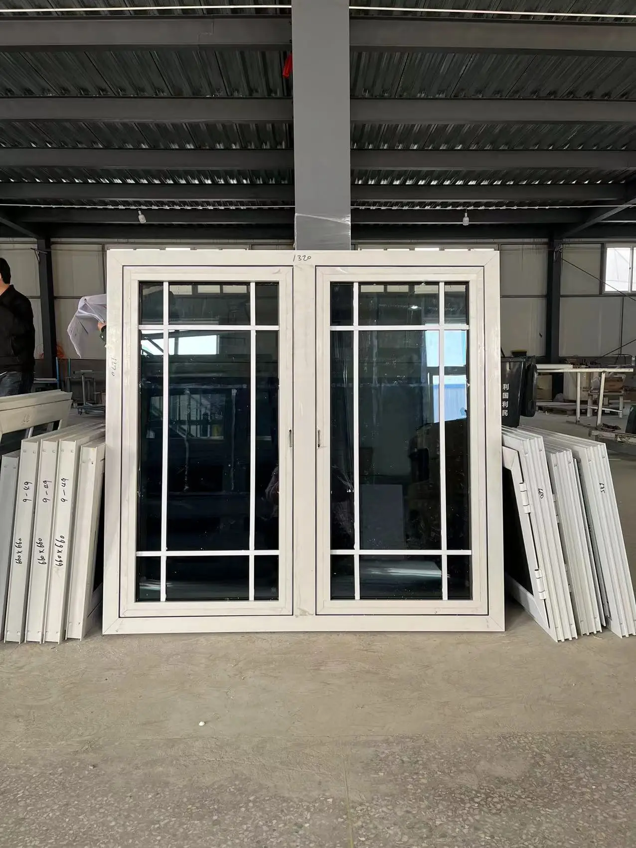High Quality Hurricane Impact Tempered Glass Double Glazed Windows Balcony Aluminum Casement Window