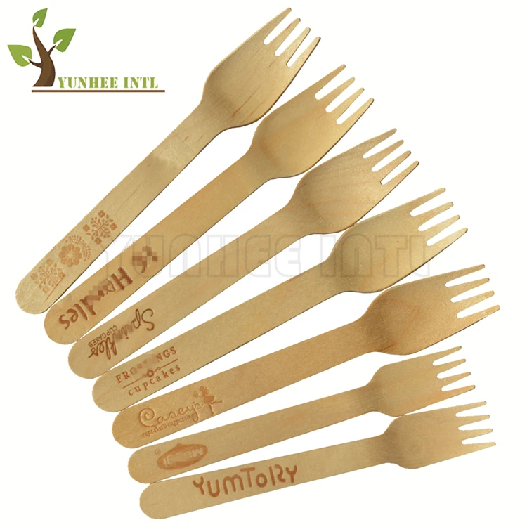 F-S-C Approved Disposable Birch Wood Knife with LOGO Hot Stamped