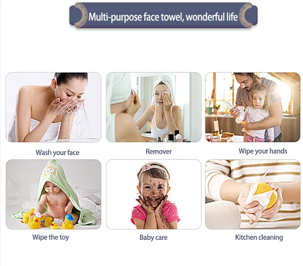 Biodegradable Nonwoven Fabric Wash A Face Towel Disposable Facial Towel