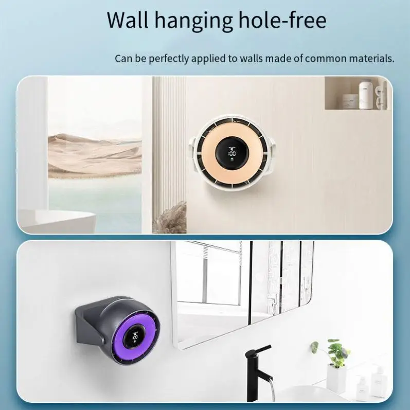 Desktop air circulator high-speed turbine convection Table With Battery  Portable Office Rechargeable Mini  Usb-Powered Desk Fan