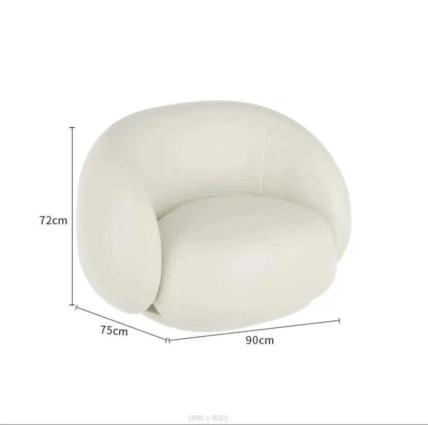 Wholesale Modern Nordic Luxury Lamb Fleece Fabric Single Seat Sectional Corner Couch Sofa Inflatable for Apartment Use