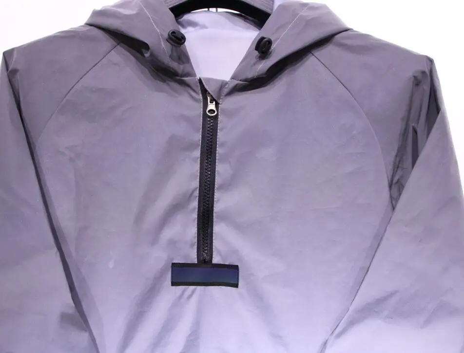 Wholesale Half Zip Pullover Reflective Windbreaker Jacket Man