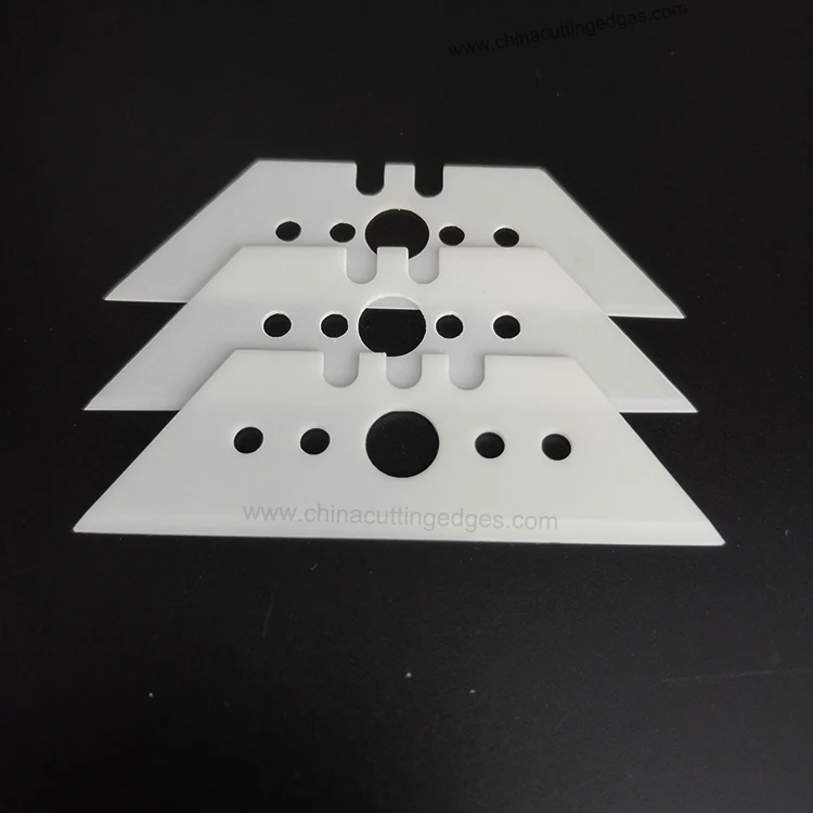 Zirconia ZrO2 Ceramic Utility Trapezoid Knives Blades