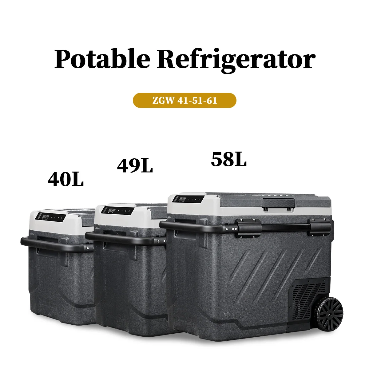 ZGW61 Alpicool refrigerator for car compressor camping portable fridge 12v car truck outdoor battery car fridge freezer electric