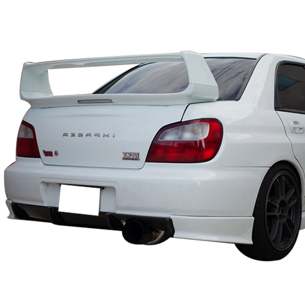 Top Quality Unpainted ABS STI OE Style Rear Trunk Spoiler With 3rd Brake Light For Subaru Impreza 2002-2007 WRX