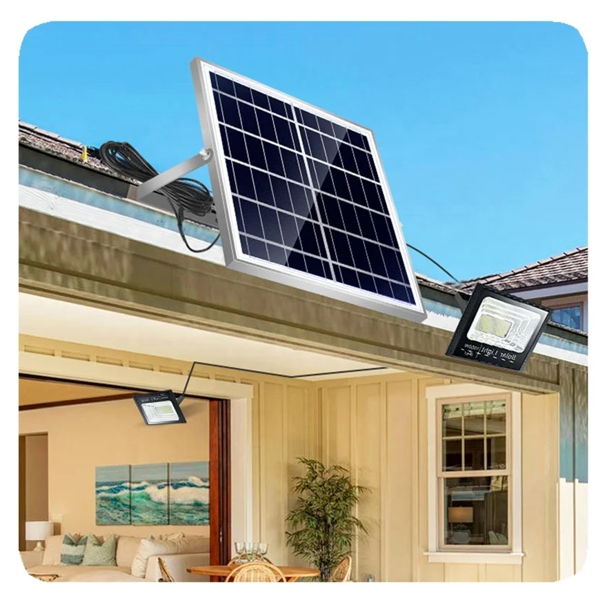 2025 New hot sell IP67 outdoor waterproof flood light 25w 40w 60w 100w 200w solar led floodlights for garden Lamp