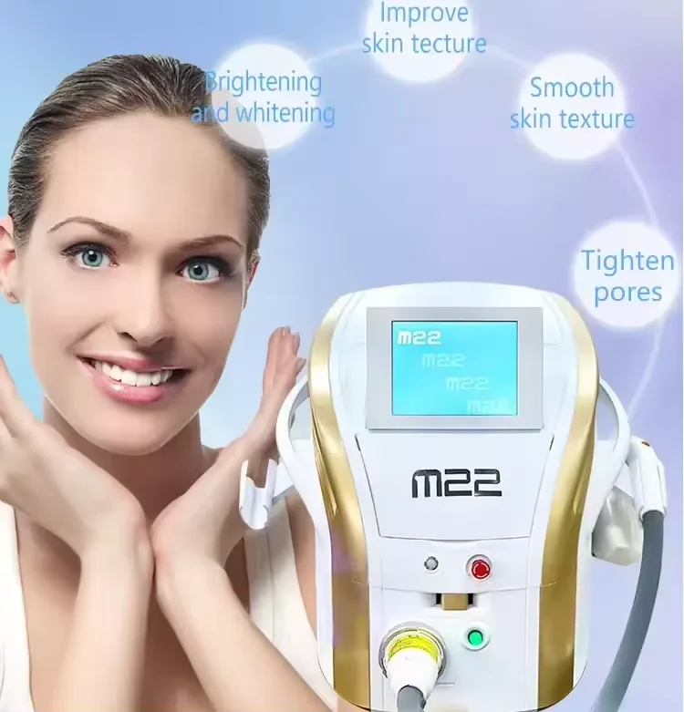 M22 Portable 2 In 1 Hair Removal +nd Yag Laser Skin Beauty EquipmentOpt Ipl Laser Beauty Machine