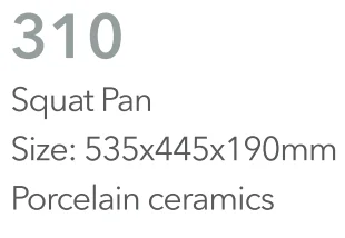 Sanitaryware  Ceramic Wc Porcelain Squat Pan Toilet
