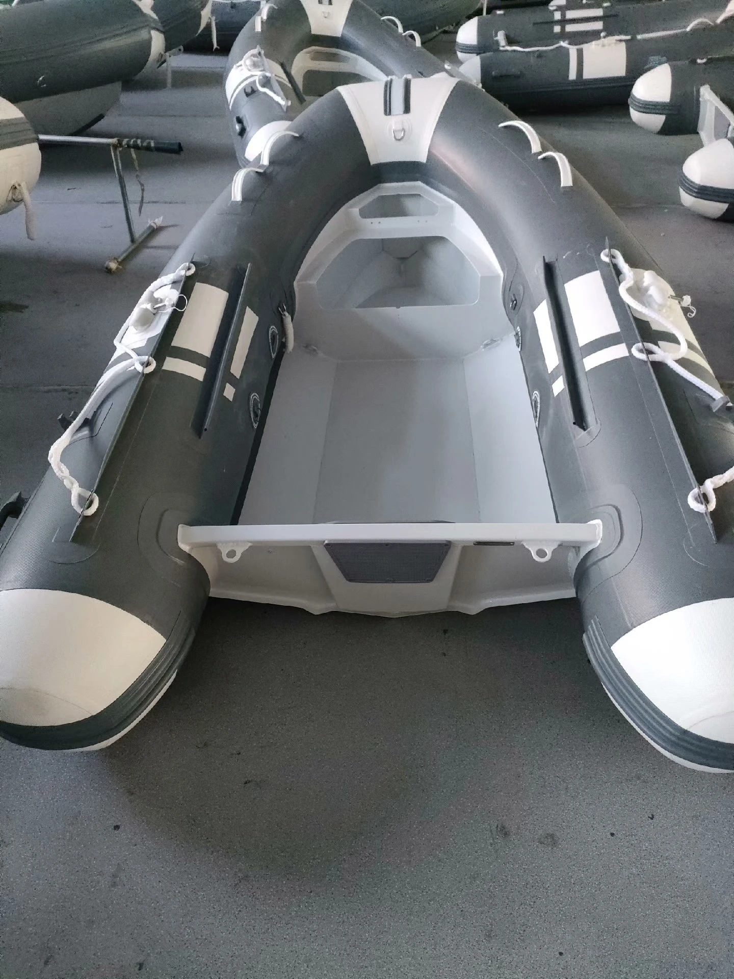 10ft 11ft 12ft Rhib 330 Double Hull Aluminum Rib Boat Hypalon/PVC Inflatable Rowing Boats for sale