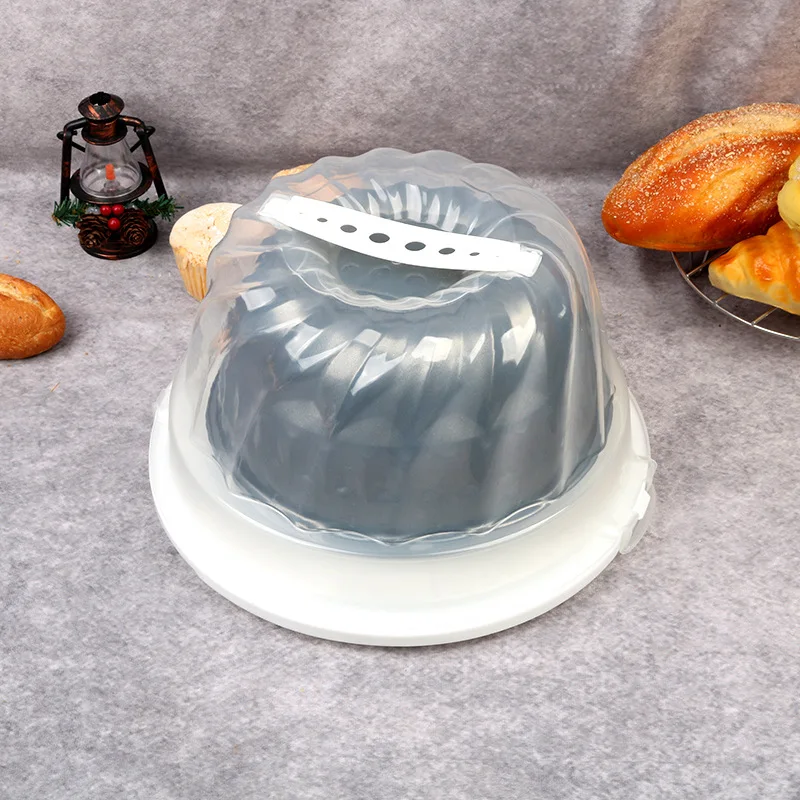 New arrival nonstick carbon steel bundform pan with plastic cover