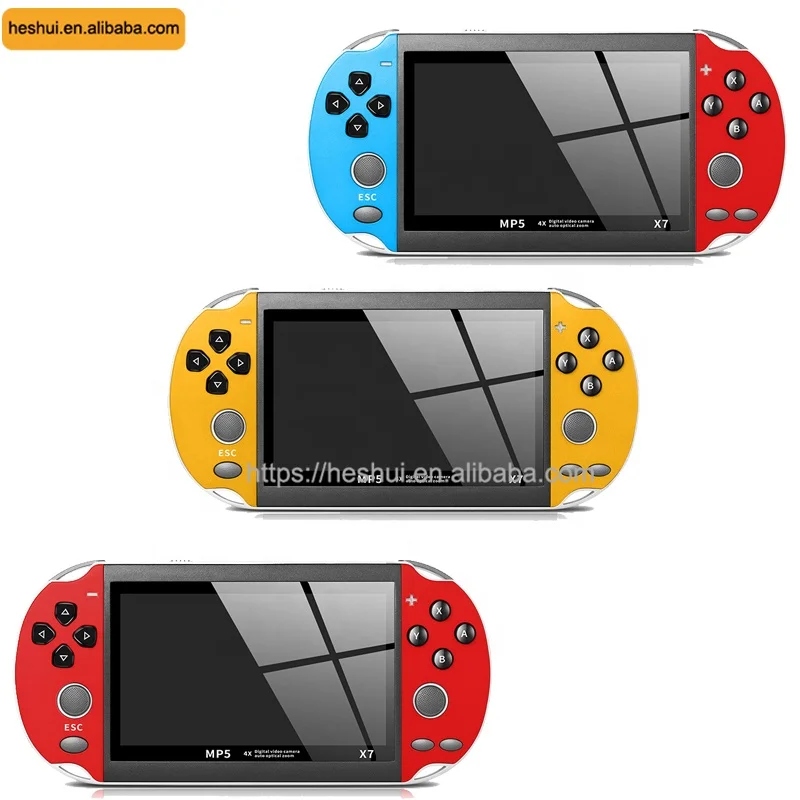 X7 4.3 Inch Built In 8g 32bit Classic Video Game Console For Psp Mini Hd Screen Gift Kids Handheld Game Player