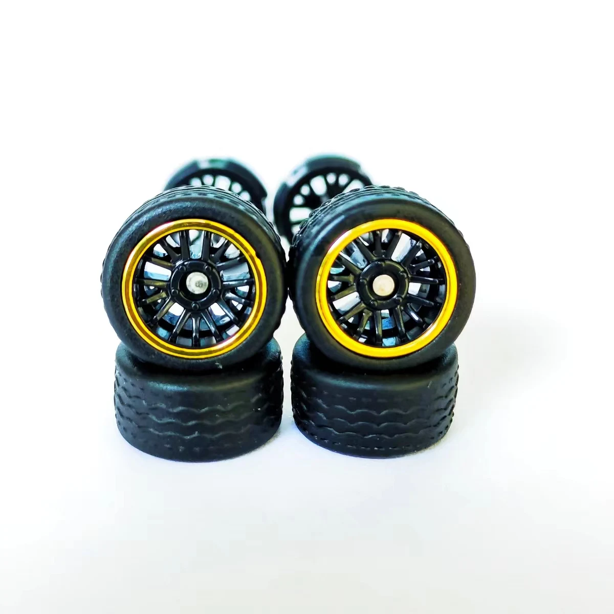 1/64 Alloy Car Wheels 10.8mm 12.8mm Tires for 1:64 Mini Toy Car Model Hot Wheel/Matchbox/Domeka/Tomy