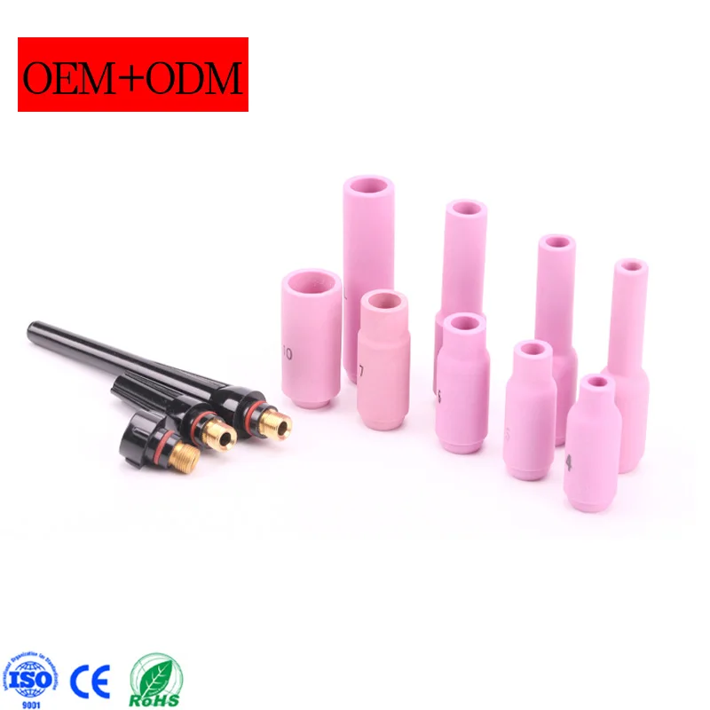 CNAWELD 10N50 10N49 10N48 10N47 10N46 10N45 10N44  10N50L 10N49L 10N48L Ceramic Nozzle Cup 10N series Tig Alumina Nozzle