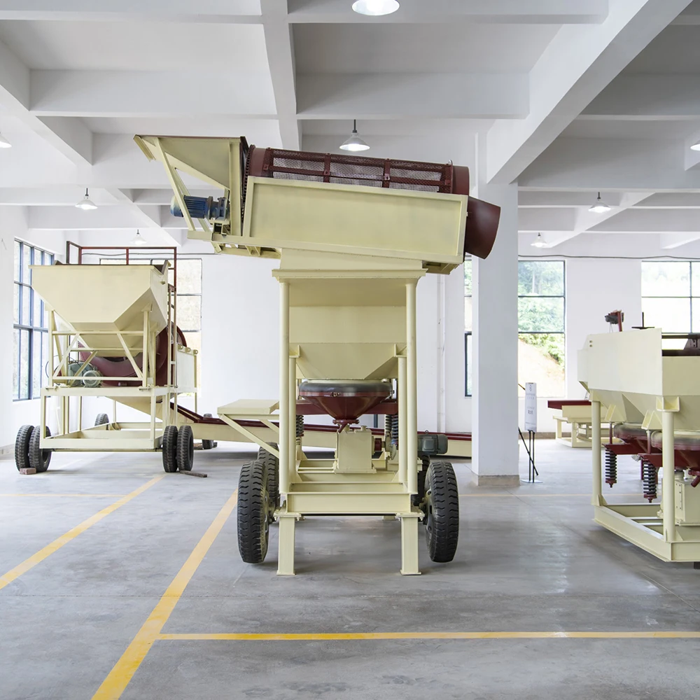 5-10TPH JXSC China Factory Price Mobile Alluvial Gold Diamond Recovery Process Plant Coltan Tin Jig Separator Machine