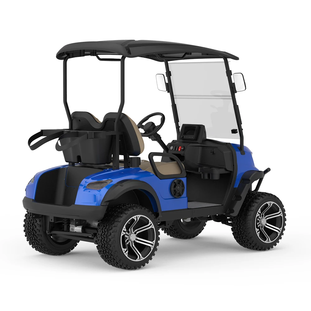 Hot Sale New Product Aluminum Frame Floor 2 Seater Mini Golf Cart Off-Road Electric Golf Carts Lifted Club Car With Ac System