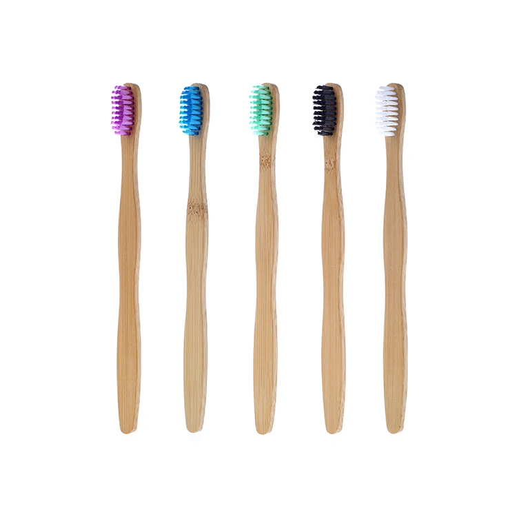 100% Natural custom logo wooden hotel bamboo toothbrush