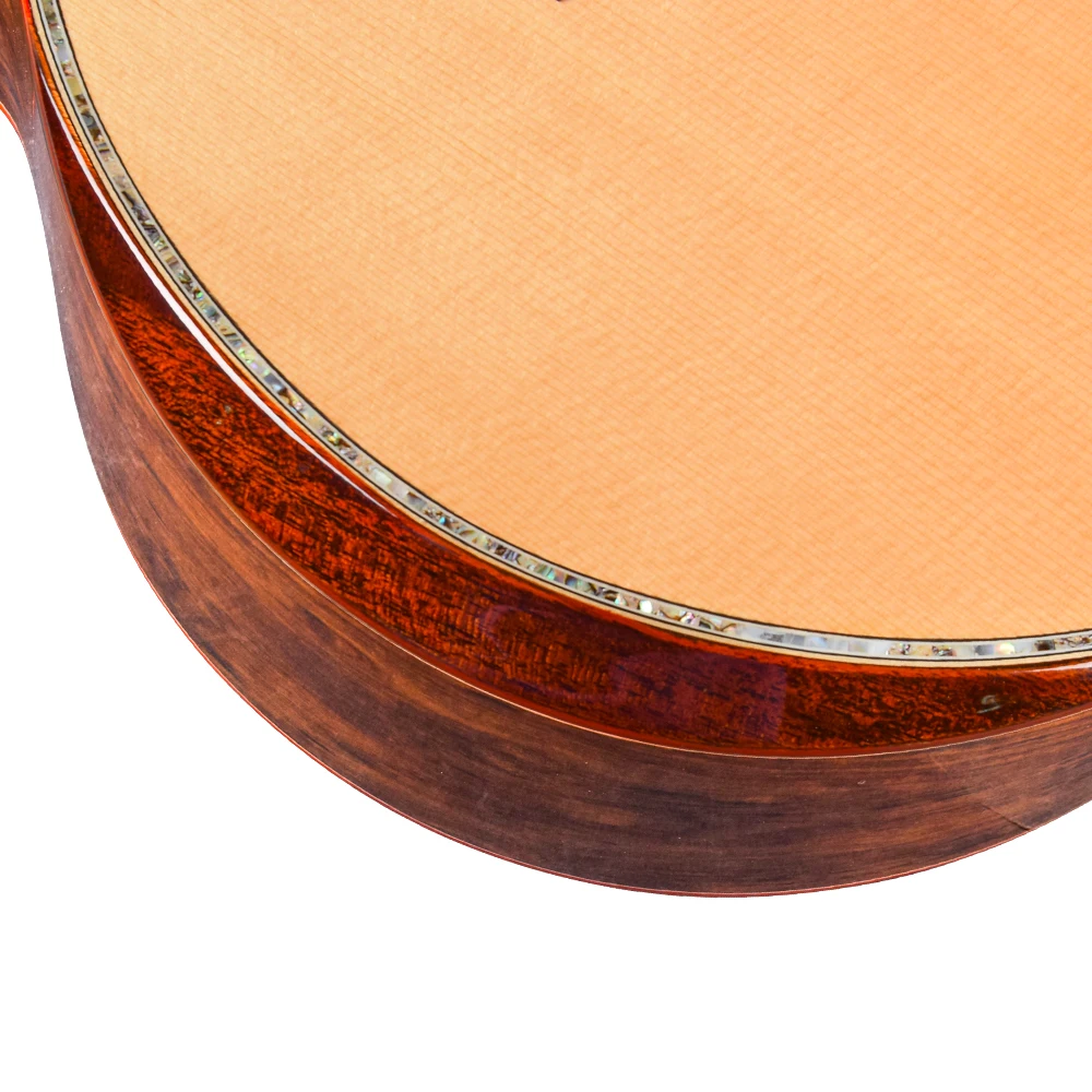 Maple fingerboard inlay solid spruce top  acoustic guitar cutway