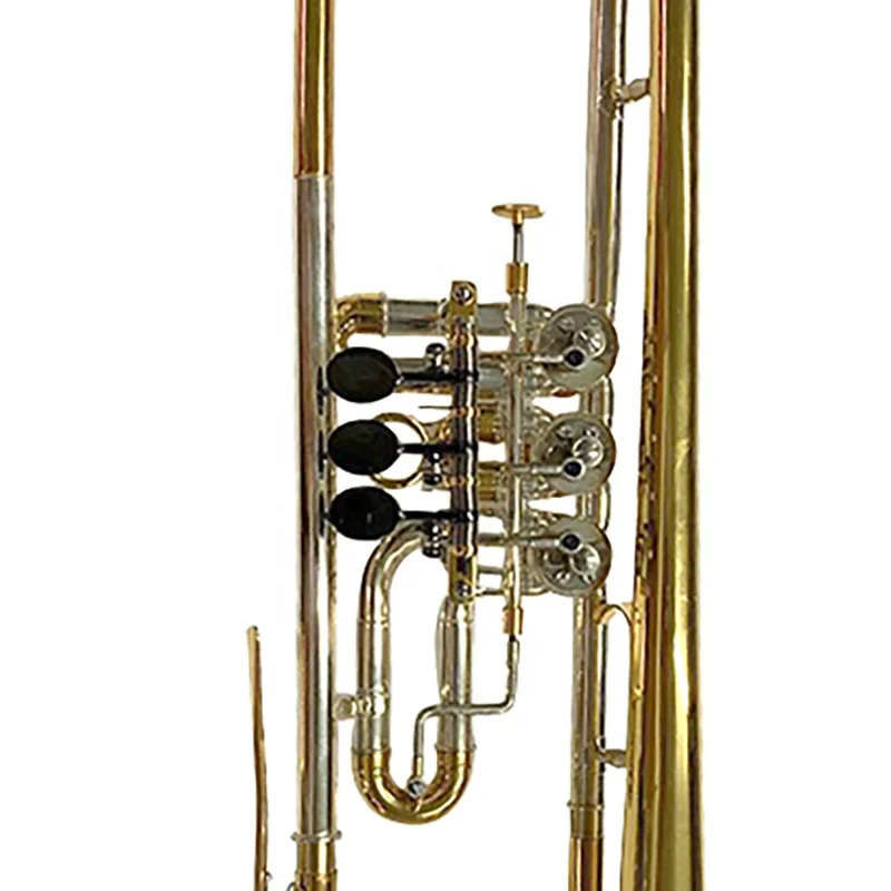 Higher standard nice sound rotary valve Bb professional trumpet