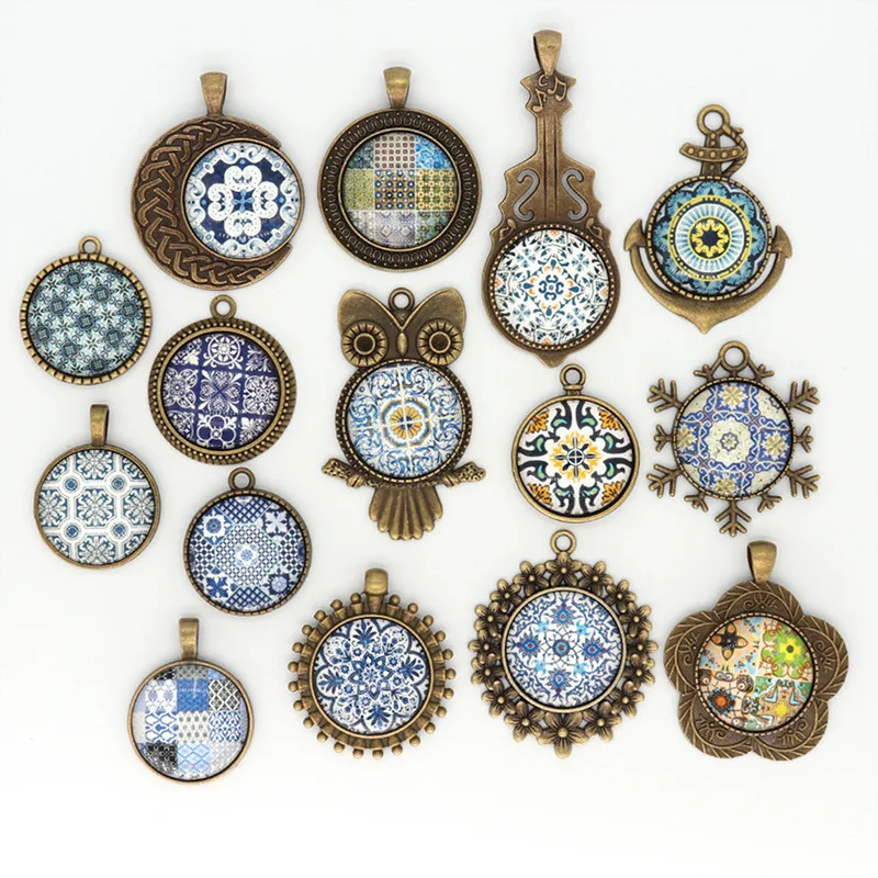 Oval Cabochon Cameo Settings Charms Pendants Tray 25mm x 18mm