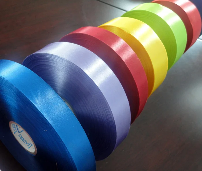 NX215 custom 25mm 100% polyester satin ribbon